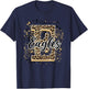 Eagles Splatter School Spirit Eagle Pride Gold Black Eagles T-Shirt - T-Shirt | Navy