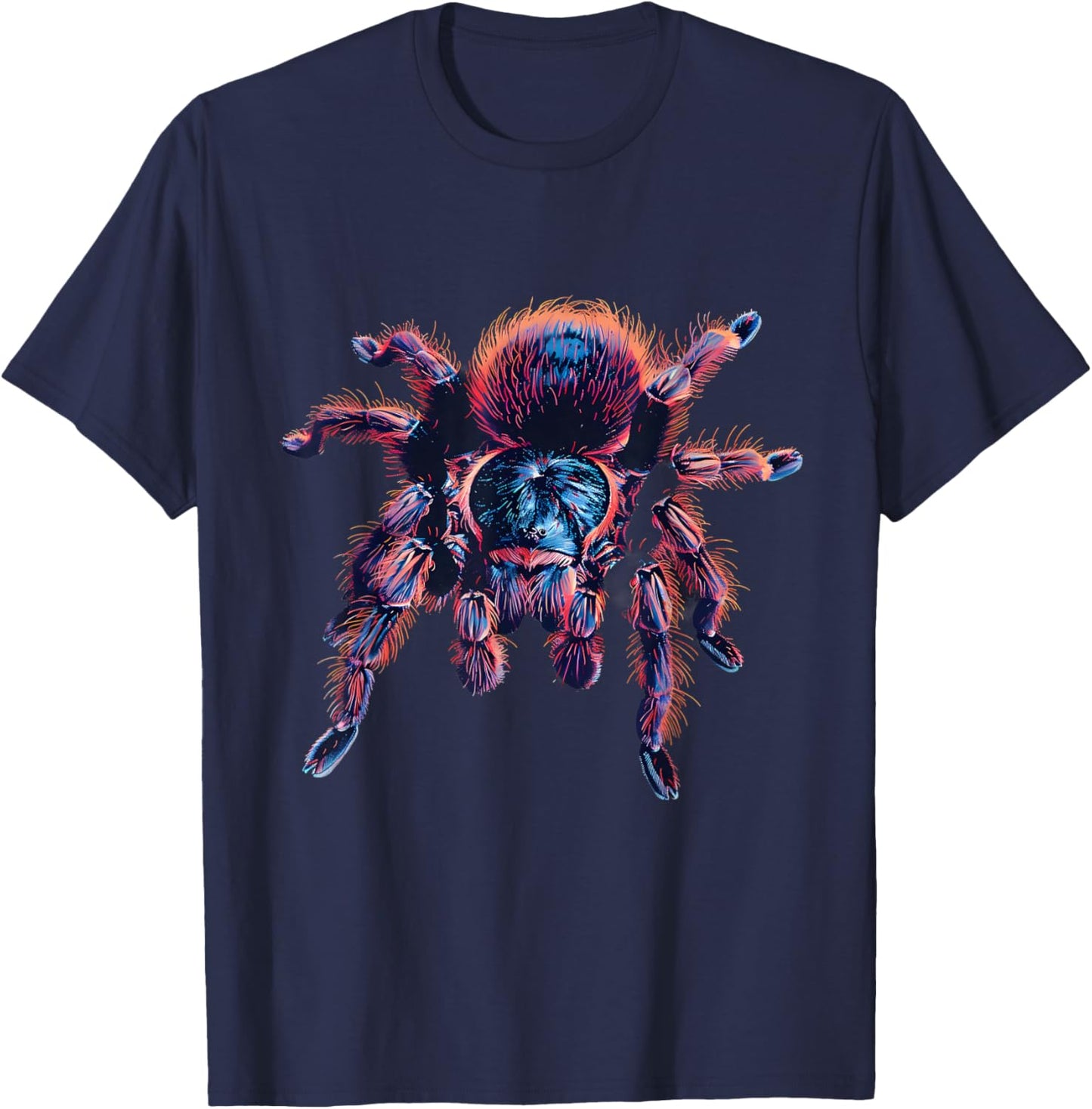 Tarantula Artwork Wildlife Nature Motif Tarantula Lover T-Shirt - T-Shirt | Navy