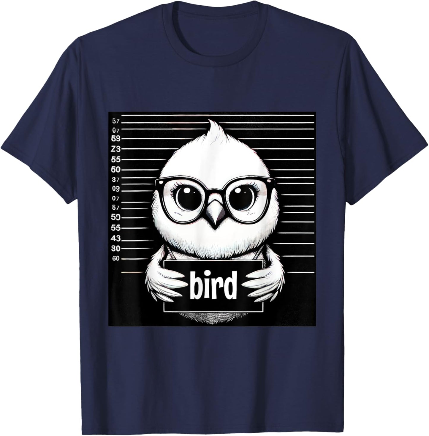 Bird Funny Wanted Bad Bird Prisoner Prison Jail Bird Lover T-Shirt - T-Shirt | Navy