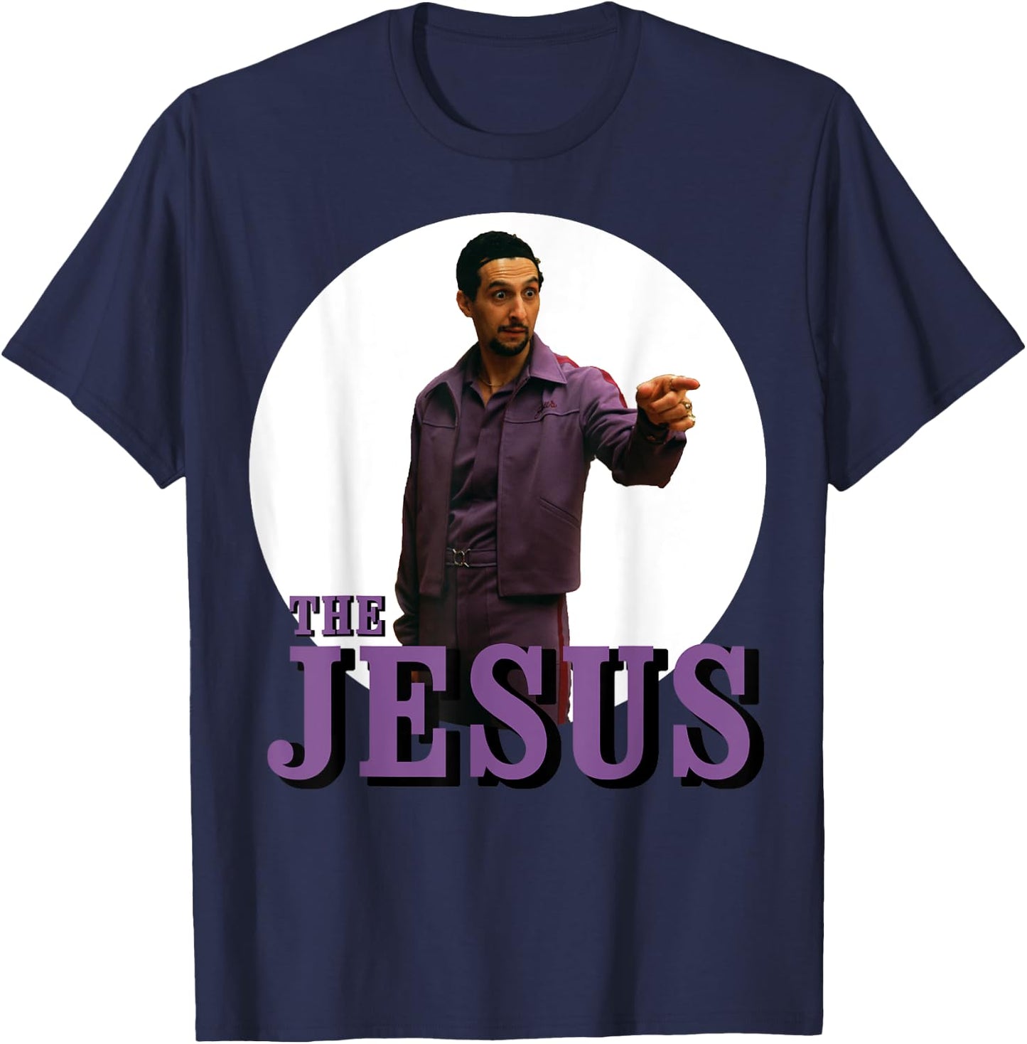 The Big Lebowski The Jesus Circle Logo Graphic T-Shirt - T-Shirt | Navy