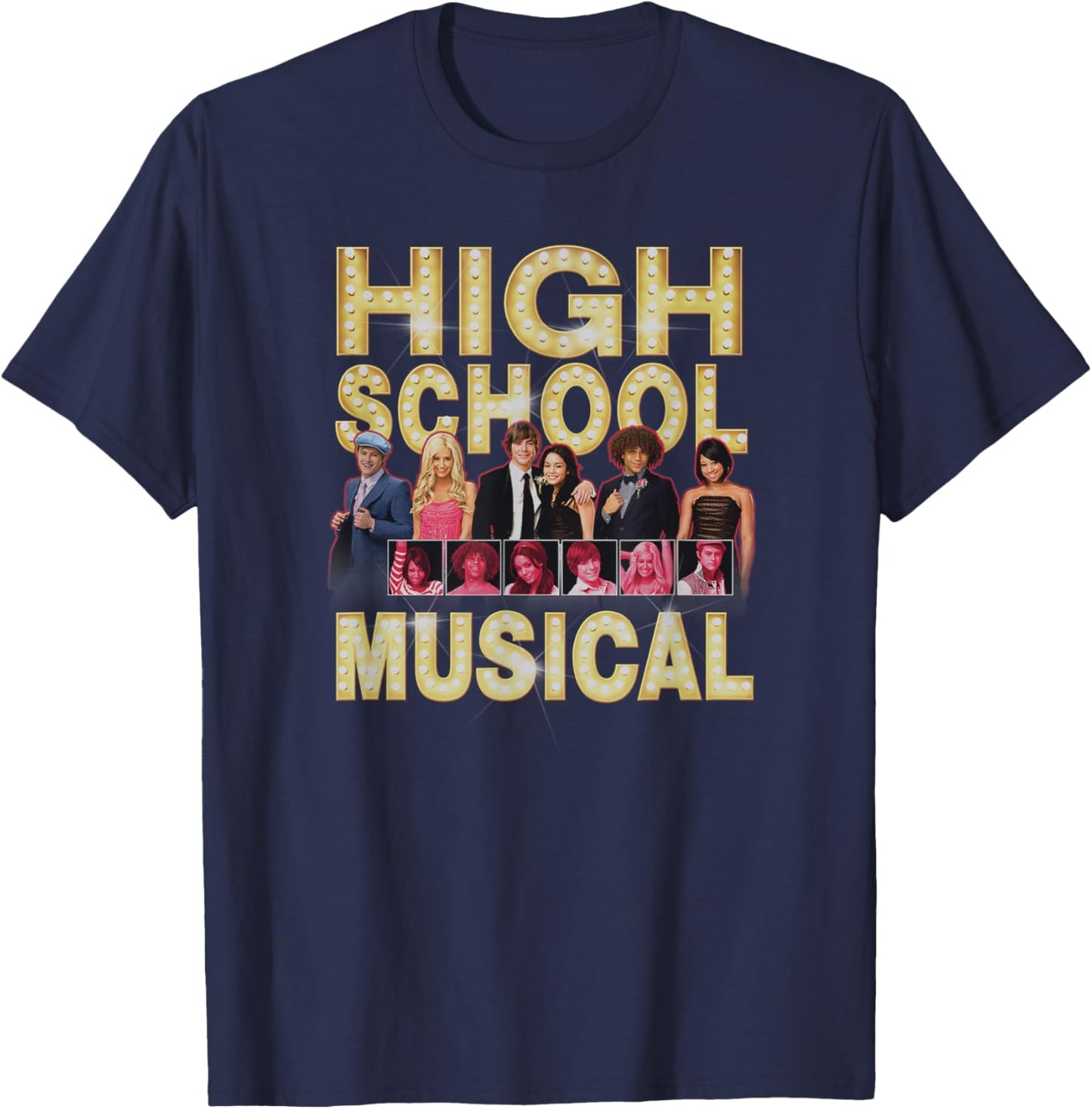 Disney High School Musical The Series OG Cast Group Shot T-Shirt - T-Shirt | Navy