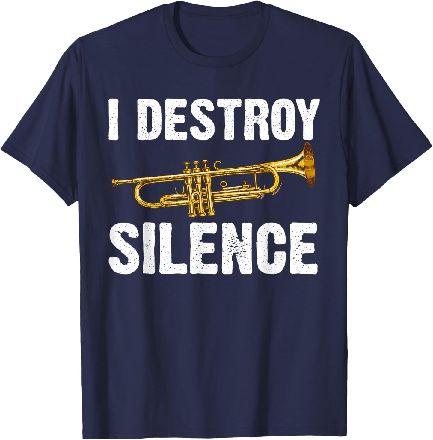 Funny Trumpet Player Art Women Trumpeter Orchestra T-Shirt - T-Shirt | Navy