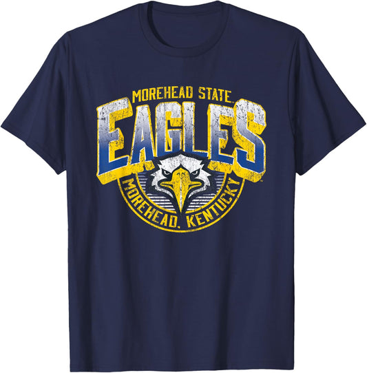 Morehead State Eagles Vintage Major Blue Officially Licensed T-Shirt - T-Shirt | Navy