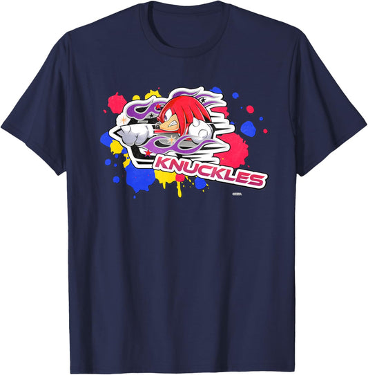Sonic Racing Cross World Launch Knuckles T-Shirt - T-Shirt | Navy