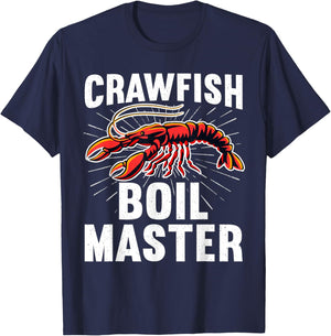 Cool Crawfish Boil Women Crawfish Seafood Chef T-Shirt - T-Shirt | Navy