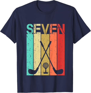 Golf 7 Birthday Boy Girl Golf 7 Year Old T-Shirt - T-Shirt | Navy