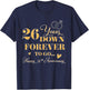 26 Year Down Forever To Go Happy 26th Anniversary For Couple T-Shirt - T-Shirt | Navy
