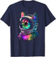 Chihuahua in Space Cute Colorful Cosmic Astronaut Funny T-Shirt - T-Shirt | Navy
