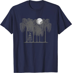 Supernatural White Full Moon and UFO Cryptkins Siren Head T-Shirt - T-Shirt | Navy