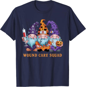 Halloween Wound Care Nurse Spooky Nursing Trick Or Treat T-Shirt - T-Shirt | Navy