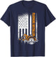 Floor Installer American Flag Flooring Installer T-Shirt - T-Shirt | Navy