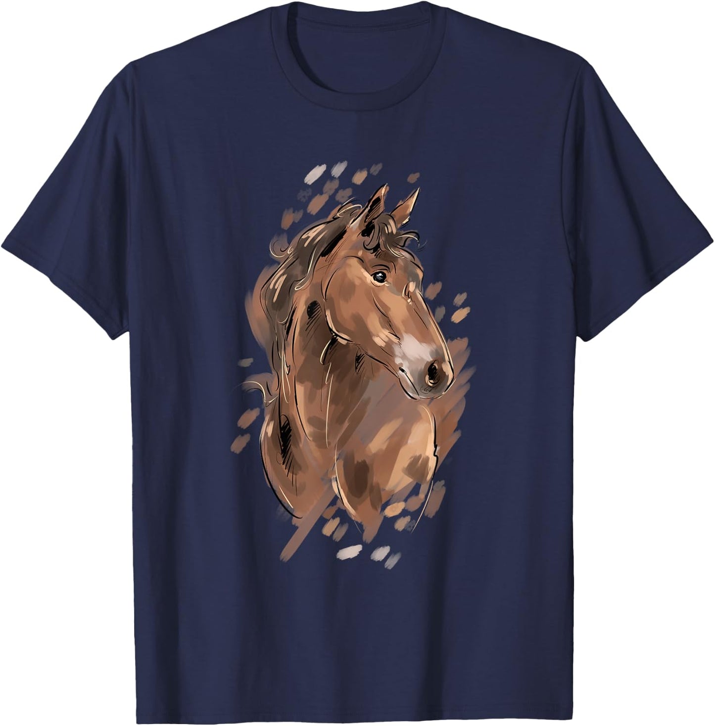 Horse Riding Graphic Women Horseback Horse Owner Equestrian T-Shirt - T-Shirt | Navy