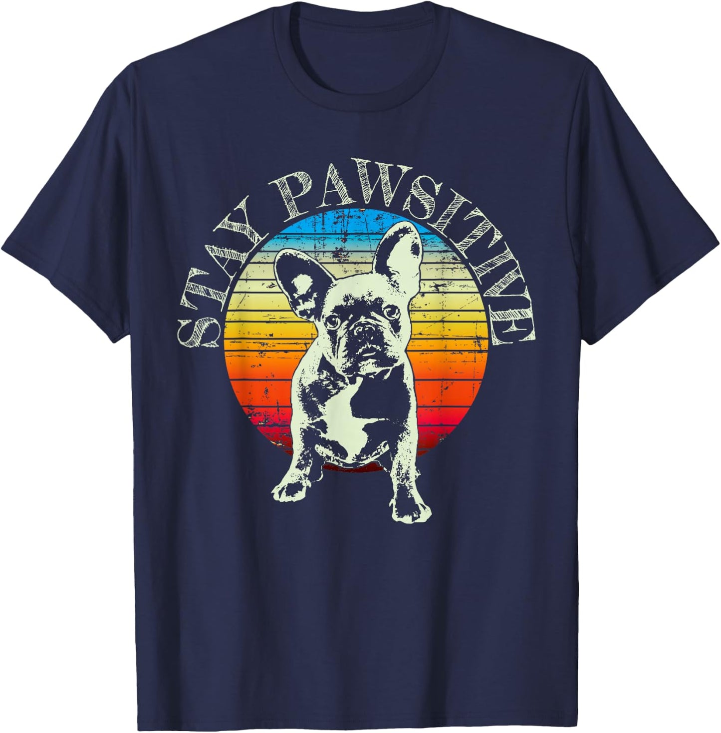 French Bulldog Frenchie Dog T-Shirt - T-Shirt | Navy