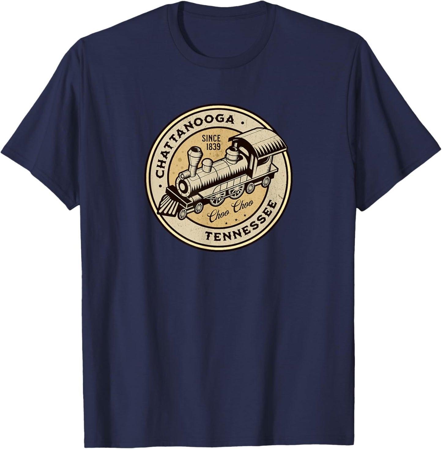 Chattanooga Tennessee Choo Choo Train T-Shirt - T-Shirt | Navy