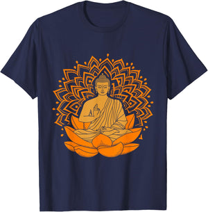 Buddha Inner Peace Relax and Let it Go T Shirt T-Shirt - T-Shirt | Navy