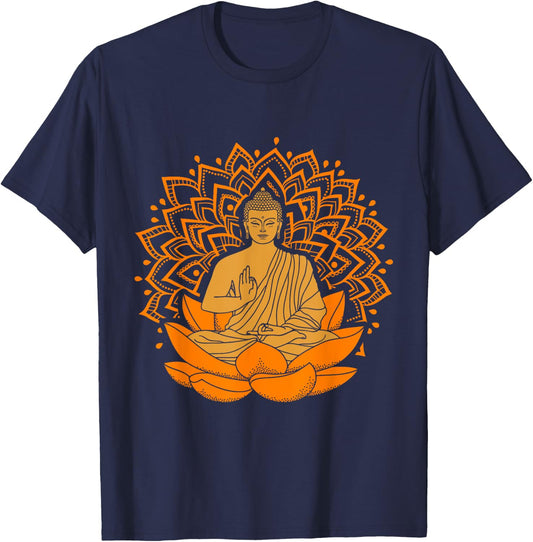 Buddha Inner Peace Relax and Let it Go T Shirt T-Shirt - T-Shirt | Navy
