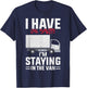 Funny I'm Staying In Tha Van Phasmophobia man women T-Shirt - T-Shirt | Navy