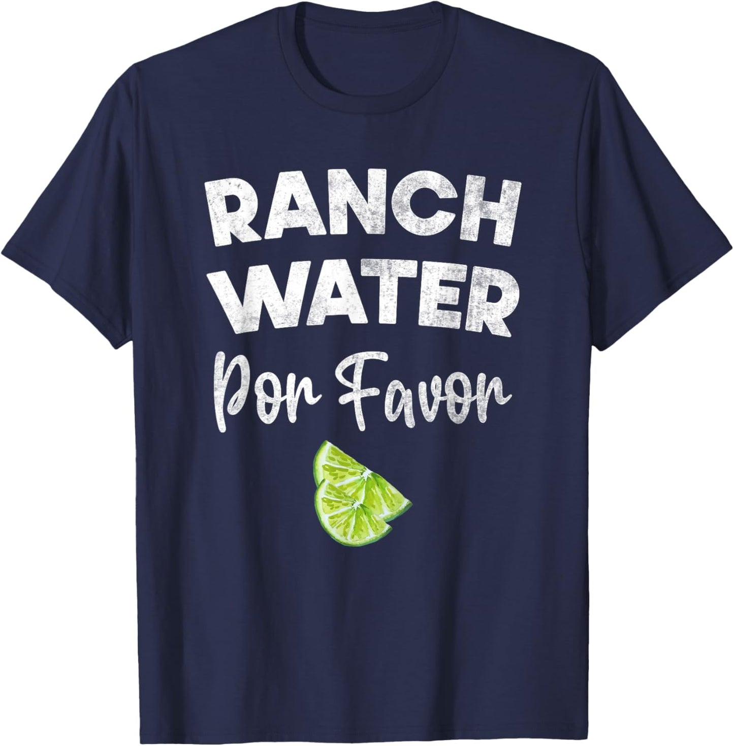 Drink Water Ranch Proud Vintage Texas Pride T-Shirt - T-Shirt | Navy