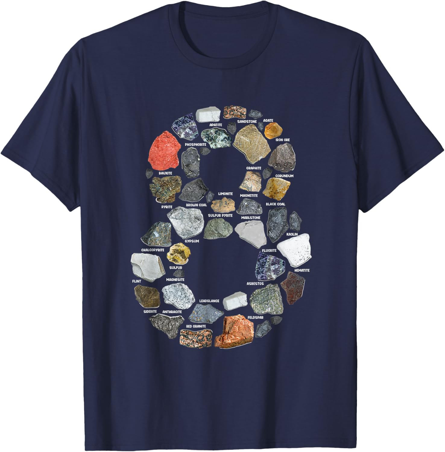 Geology 8 years Old Rock Collecting 8th Birthday T-Shirt - T-Shirt | Navy
