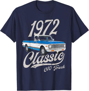 1972 72 C10 Truck T-Shirt - T-Shirt | Navy