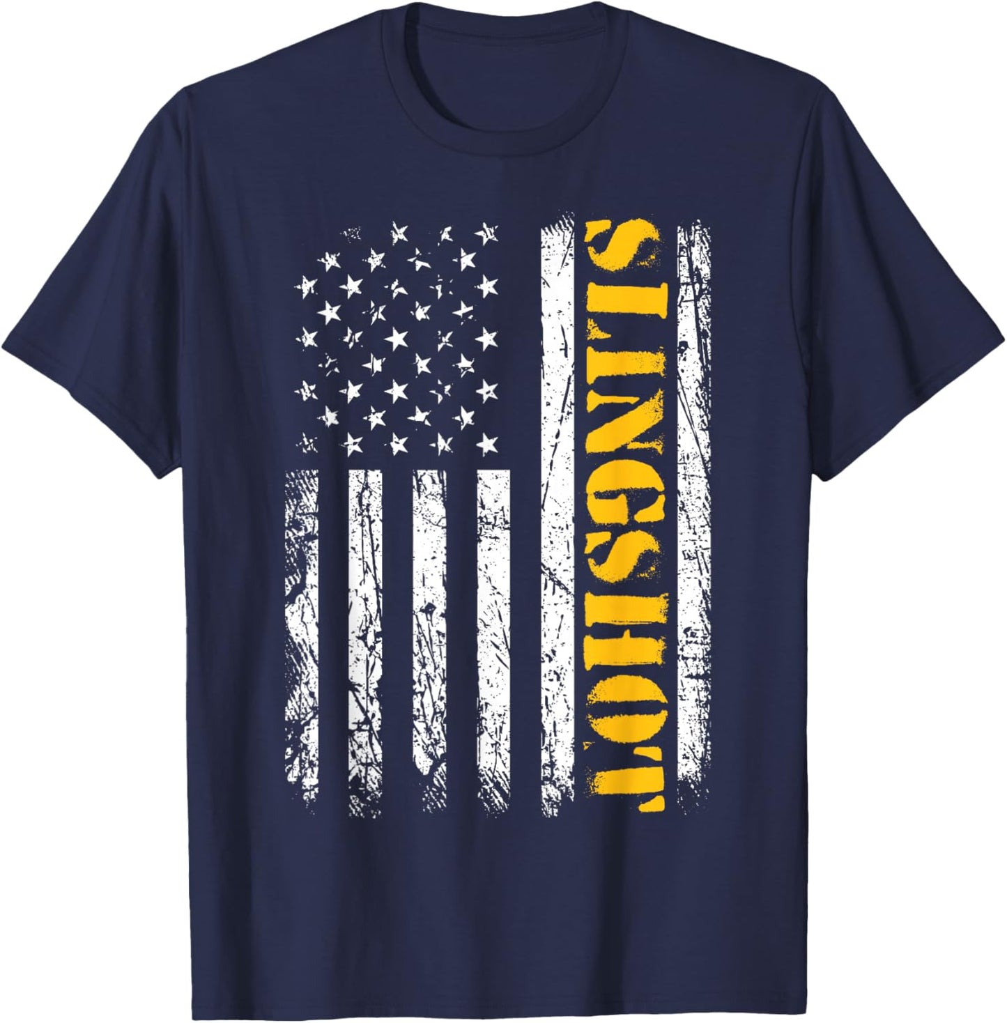 Slingshot Car American Flag Patriotic Sling shot T-Shirt - T-Shirt | Navy