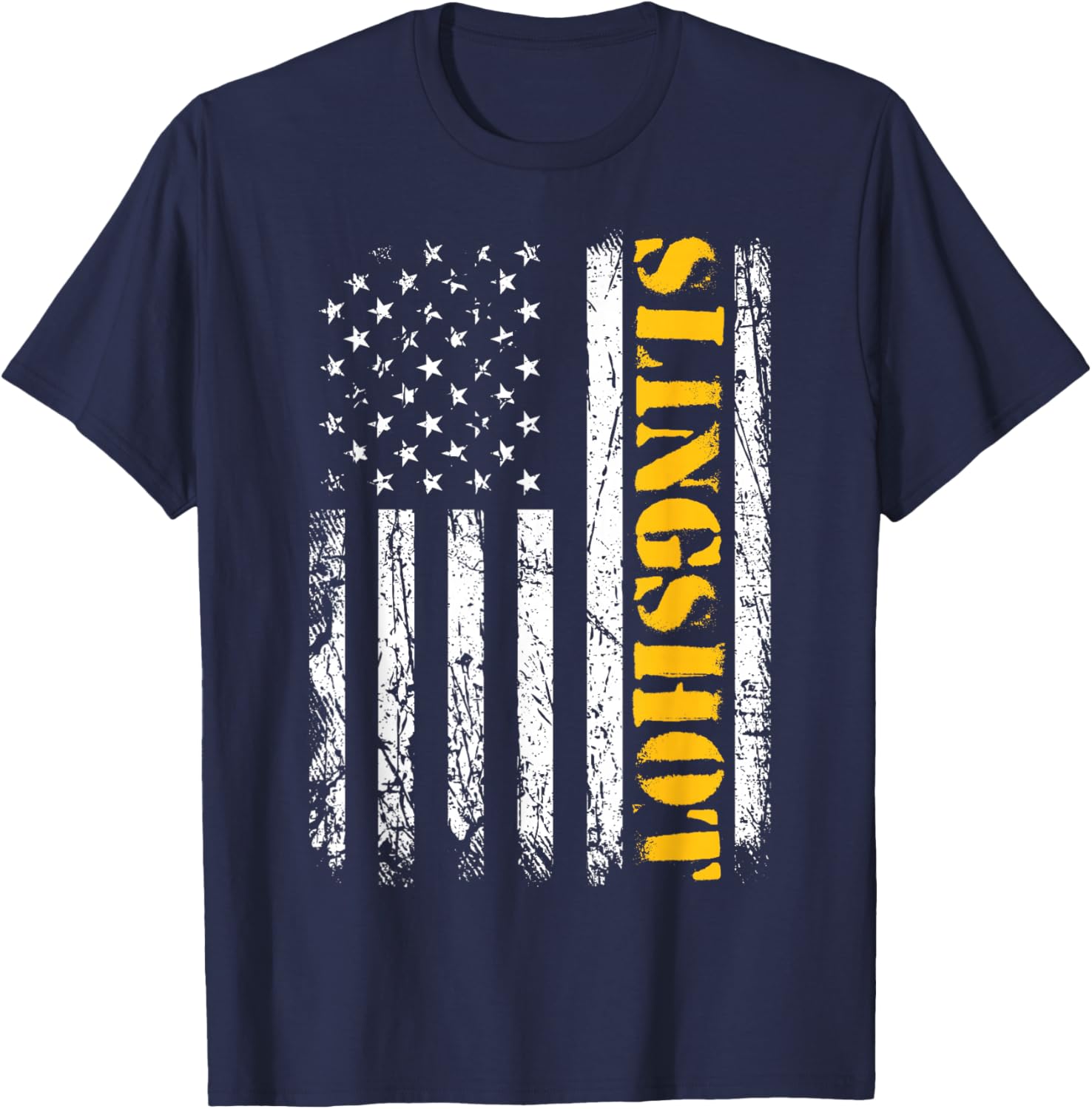 Slingshot Car American Flag Patriotic Sling shot T-Shirt - T-Shirt | Navy