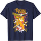 Disney The Rescuers Down Under Group Shot Sunset Poster T-Shirt - T-Shirt | Navy