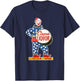 CIRCUS LIQUOR Classic - Black, -Adults, Small, Short Sleeve, Classic Fit, Cotton Blend, Novelty, Cartoon, Retro, Bar Enthusiasts, Cartoon Fans T-Shirt - T-Shirt | Navy