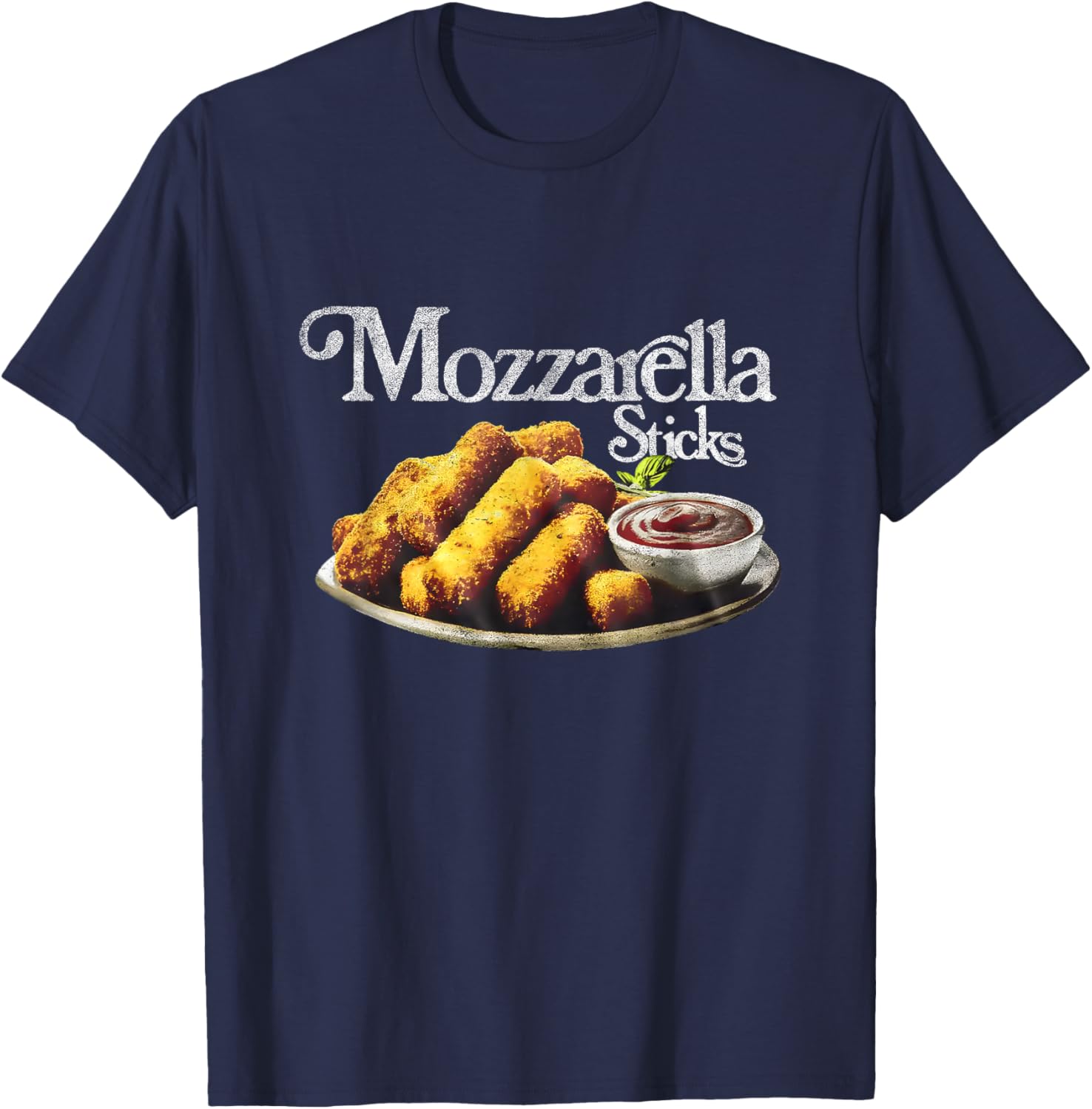 Mozzarella Sticks 90’s T-Shirt - T-Shirt | Navy