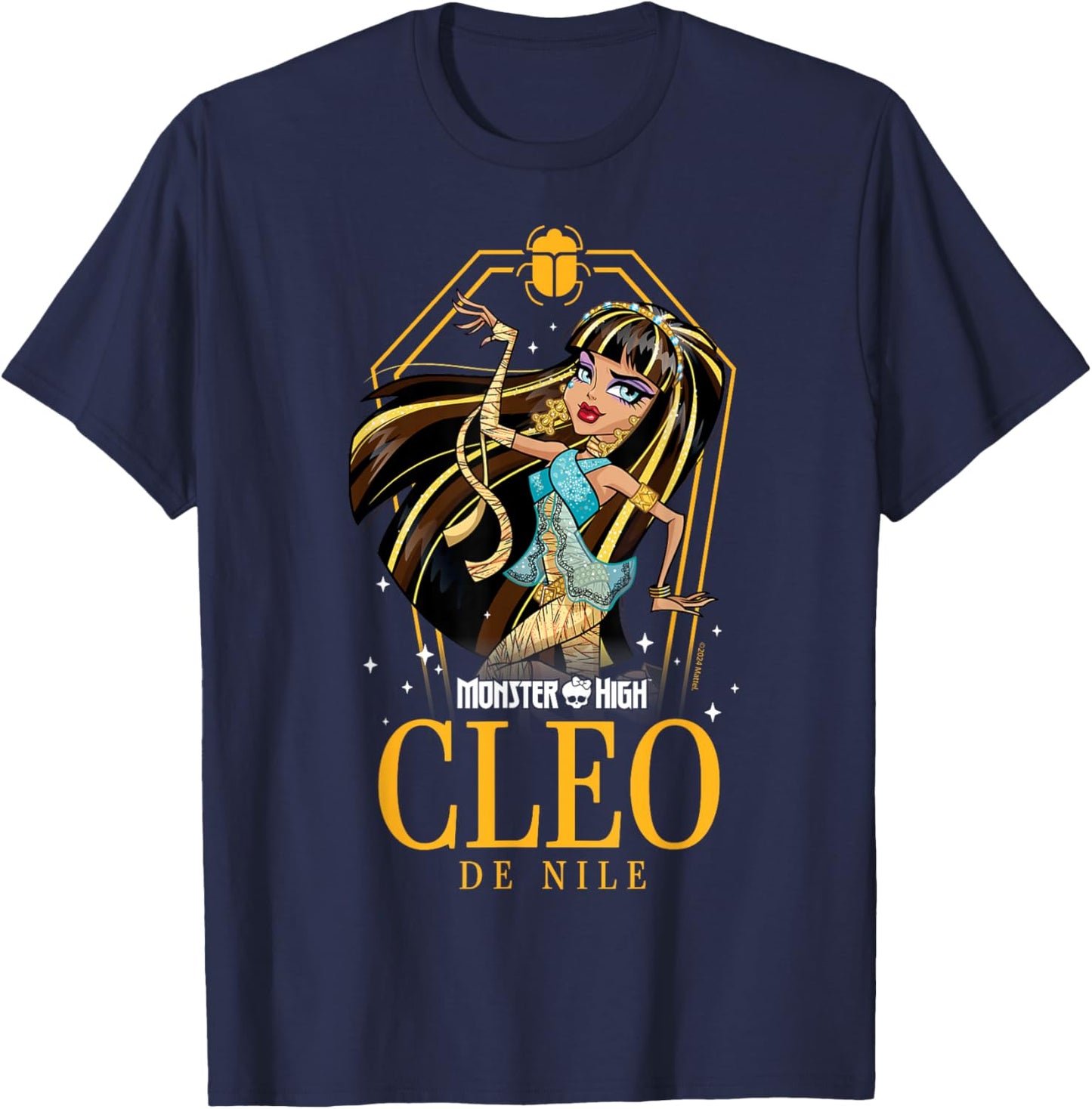 Monster High - Cleo De Nile Coffin And Scarab T-Shirt - T-Shirt | Navy