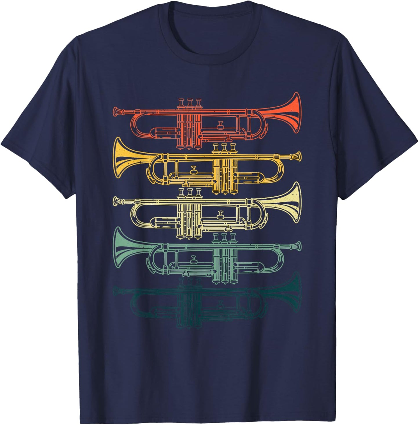 Cool Trumpet Women Marching Band Musician Jazz Music T-Shirt - T-Shirt | Navy