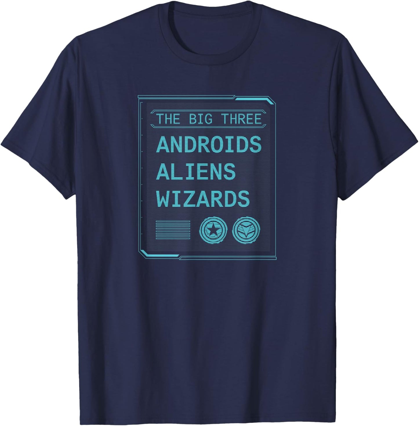 The Falcon and The Winter Soldier Androids Aliens Wizards T-Shirt - T-Shirt | Navy