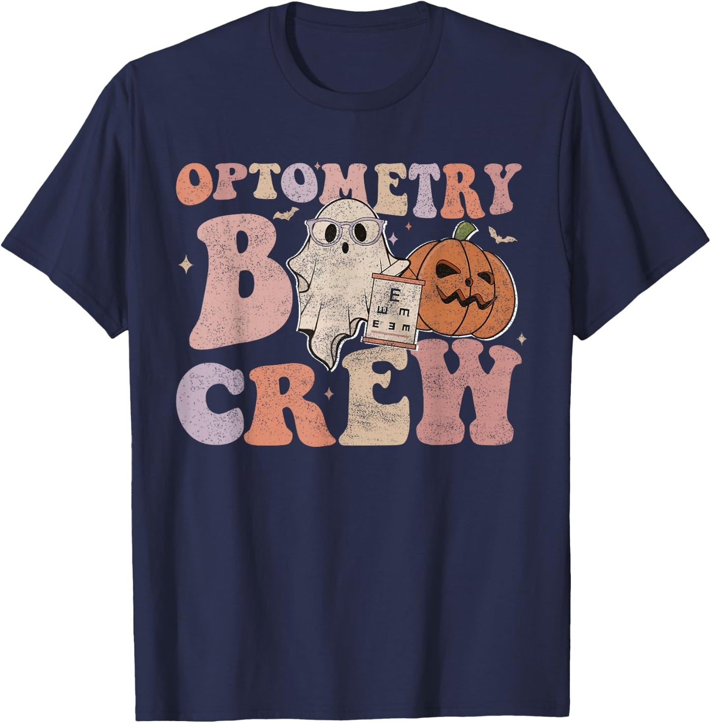 Optometry Boo Crew Halloween Halloween Optometrist For Optom T-Shirt - T-Shirt | Navy