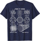 Sheldon Nerdy Forms Carbon Nanotubes Chemistry Teacher Geek T-Shirt - T-Shirt | Navy