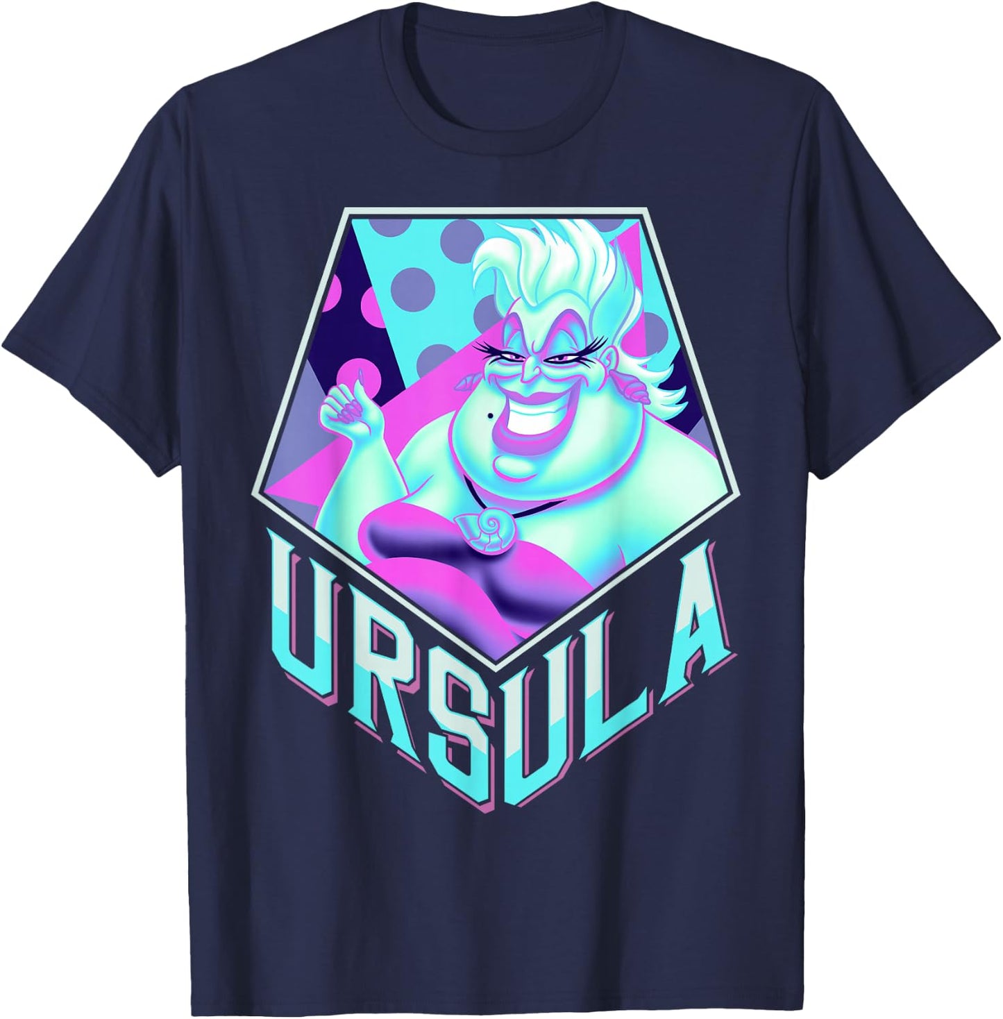 Disney Little Mermaid Ursula Pop Art Graphic T-Shirt - T-Shirt | Navy