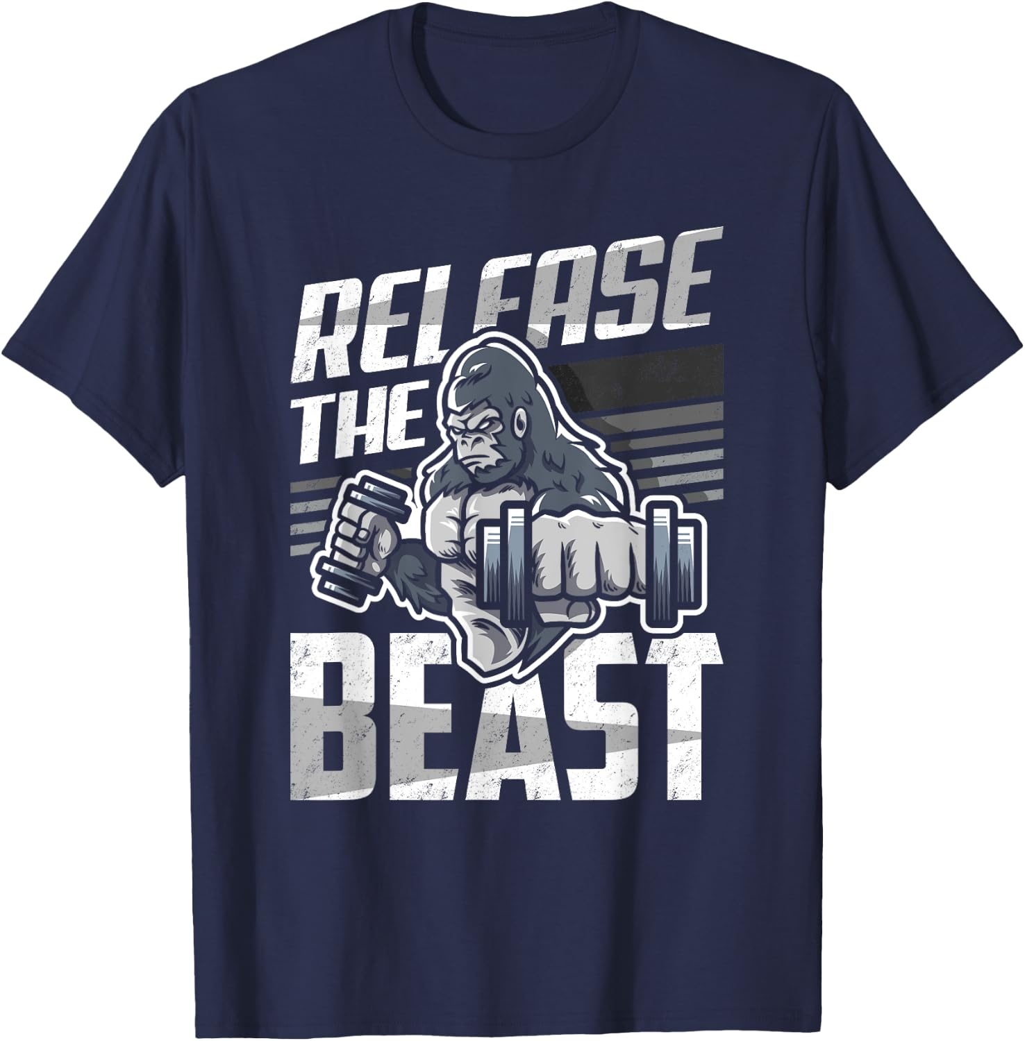 Release The Beast - Bodybuilder Sport Bodybuilding Gift T-Shirt - T-Shirt | Navy