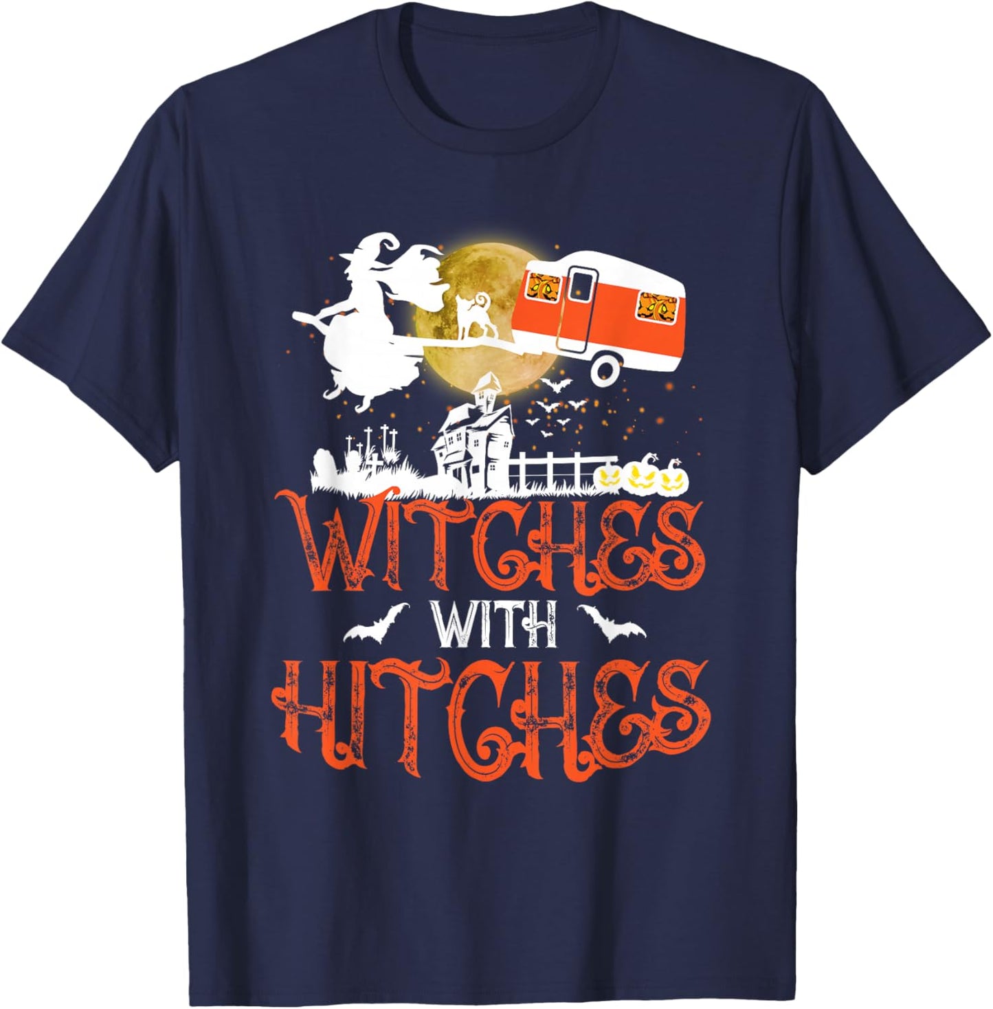Witches With Hitches T-Shirt - T-Shirt | Navy