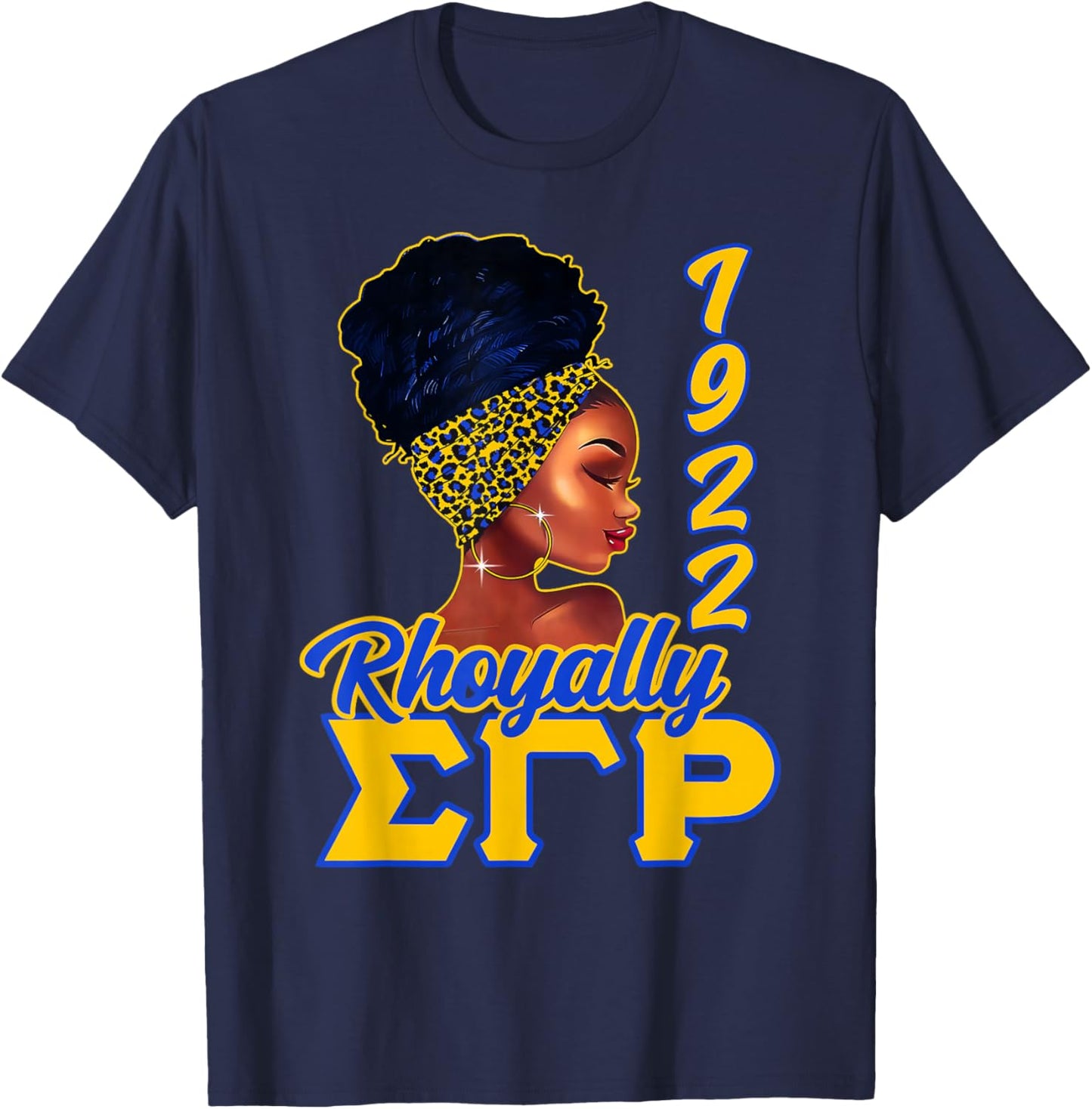 Sigma Gamma Rho Sorority HBCU Black History Girl T-Shirt - T-Shirt | Navy
