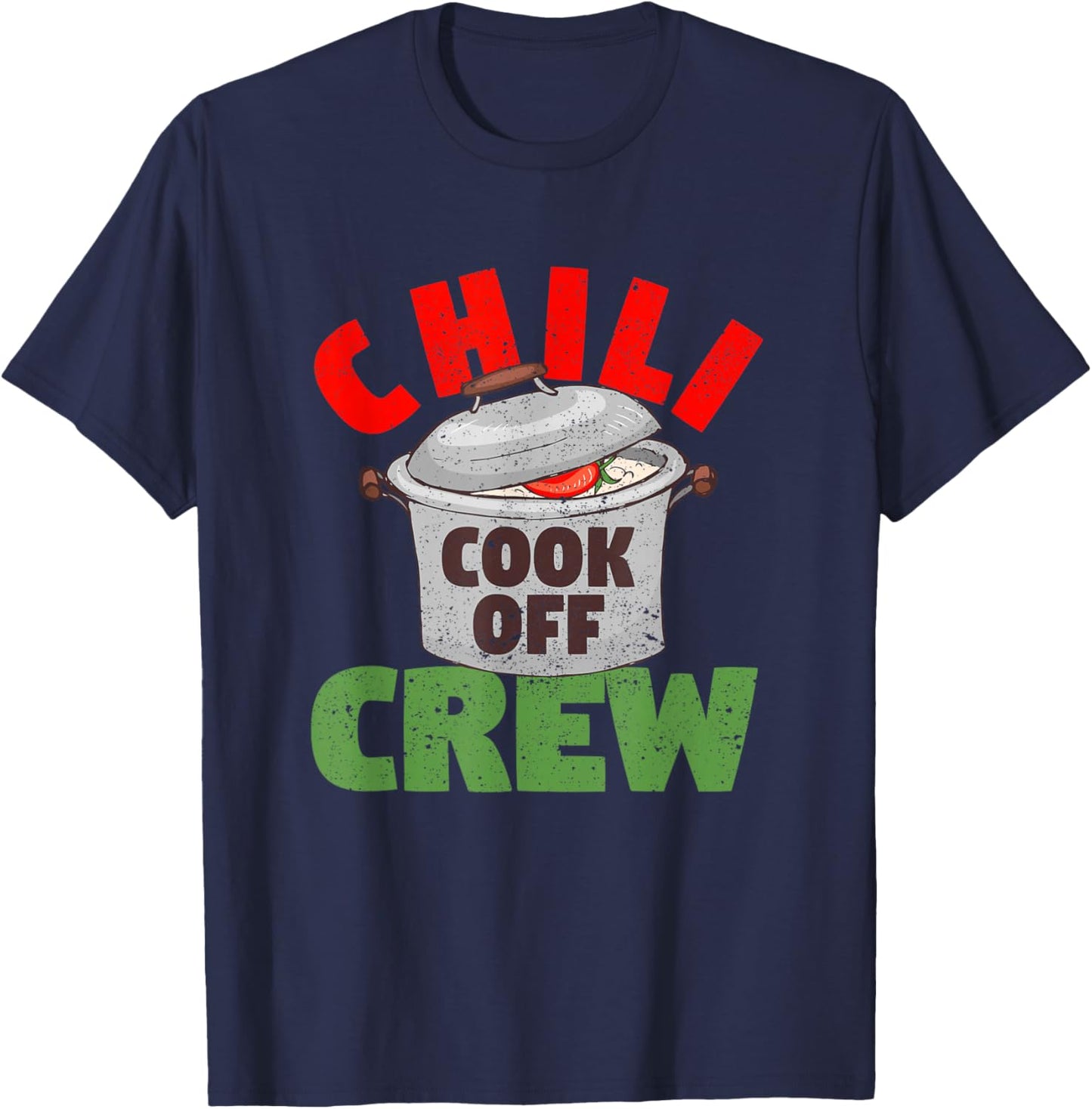 Chili Cook Off Crew Cooking Competition Winning Team Award T-Shirt - T-Shirt | Navy