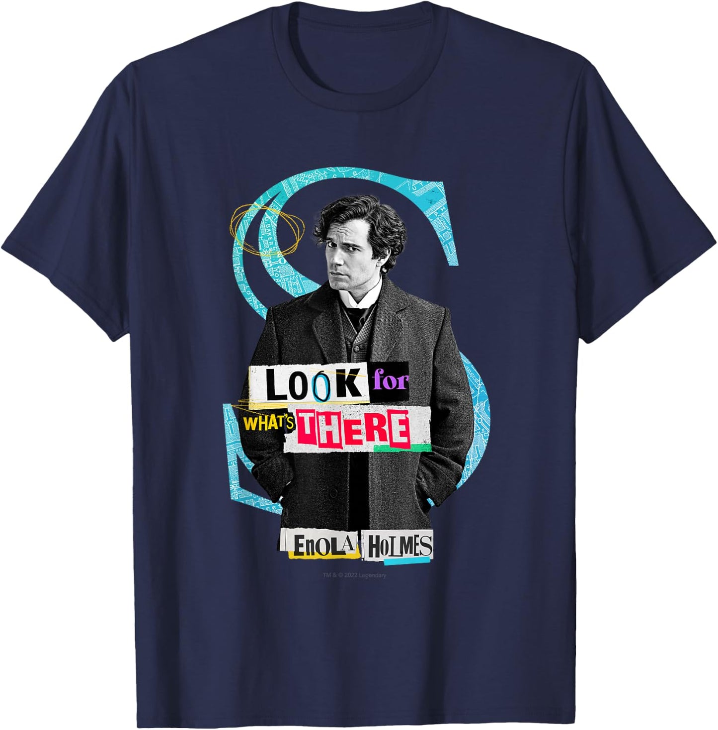 Enola Holmes - Sherlock Holmes (Henry Cavill) - Look T-Shirt - T-Shirt | Navy