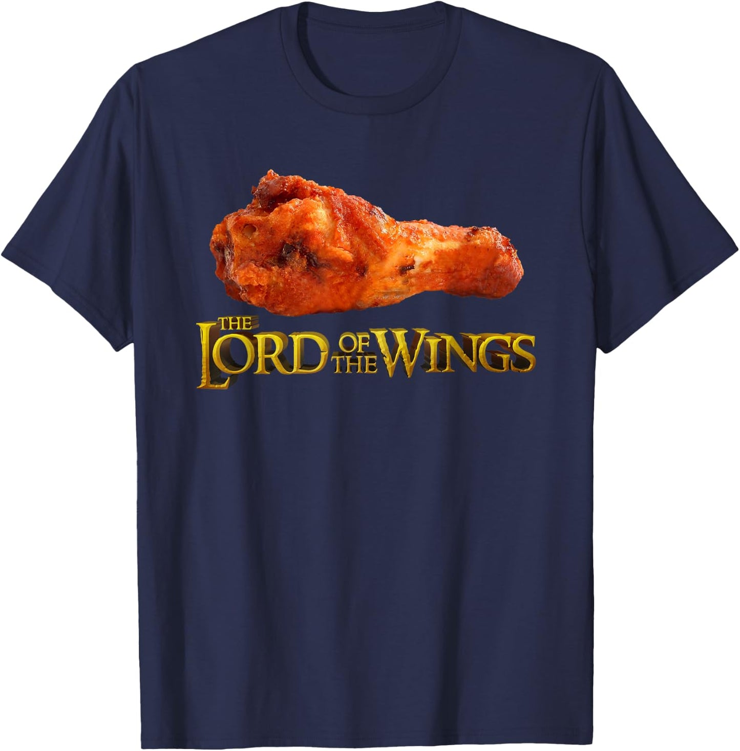 Lord of the Wings - Funny BBQ & Chef Gift T-Shirt - T-Shirt | Navy