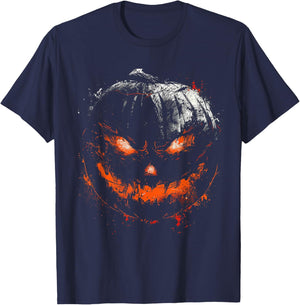 Pumpkin Costume Halloween Spooky Art Pumpkin T-Shirt - T-Shirt | Navy