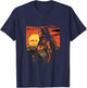 Native American Indian Woman Eagle Sunset Indigenous Women T-Shirt - T-Shirt | Navy