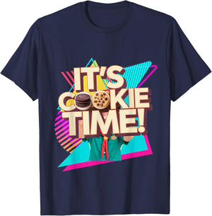 Retro 80s Cookie Time Troop Teen Film Beverly Hills T-Shirt - T-Shirt | Navy