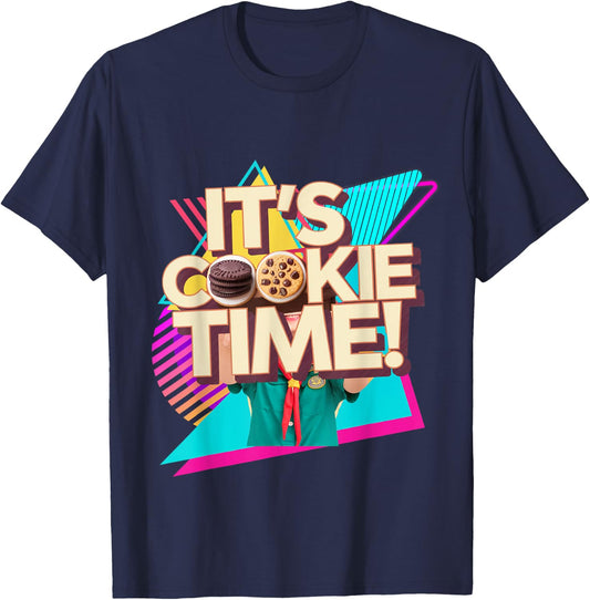 Retro 80s Cookie Time Troop Teen Film Beverly Hills T-Shirt - T-Shirt | Navy