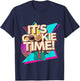 Retro 80s Cookie Time Troop Teen Film Beverly Hills T-Shirt - T-Shirt | Navy