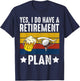Retirement Golf Gag Gifts - Golf Lover Golfer Novelty T-Shirt - T-Shirt | Navy