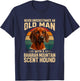 Never Underestimate Old Man Bavarian Mountain Hound Retro T-Shirt - T-Shirt | Navy