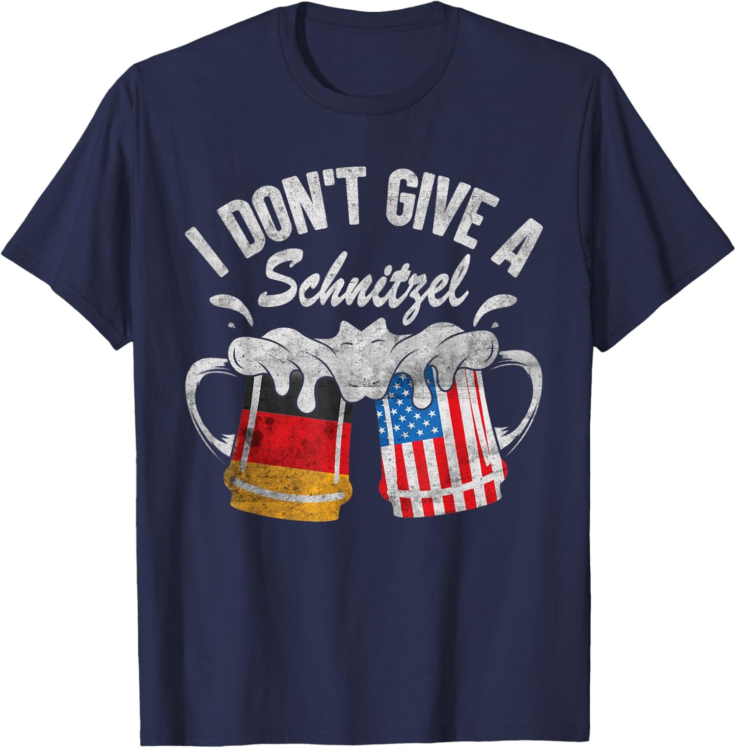 I Don't Give A Schnitzel T-Shirt - T-Shirt | Navy