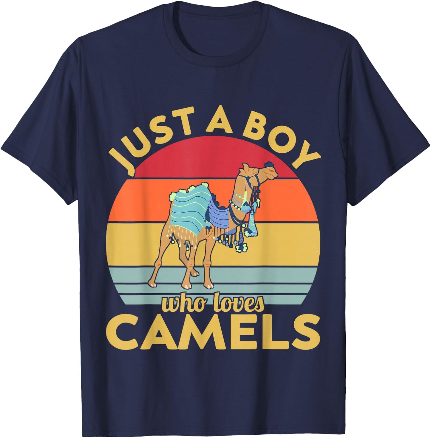 Just a Boy who loves Camels T-Shirt - T-Shirt | Navy